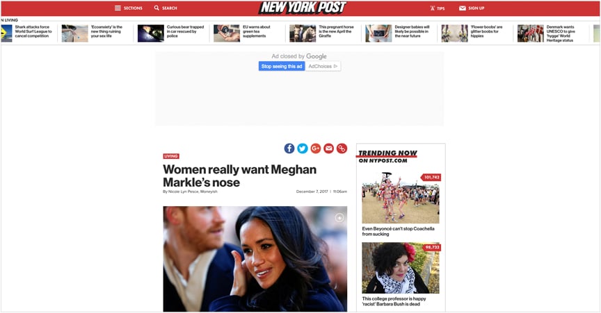 Women really want Meghan Markle’s nose