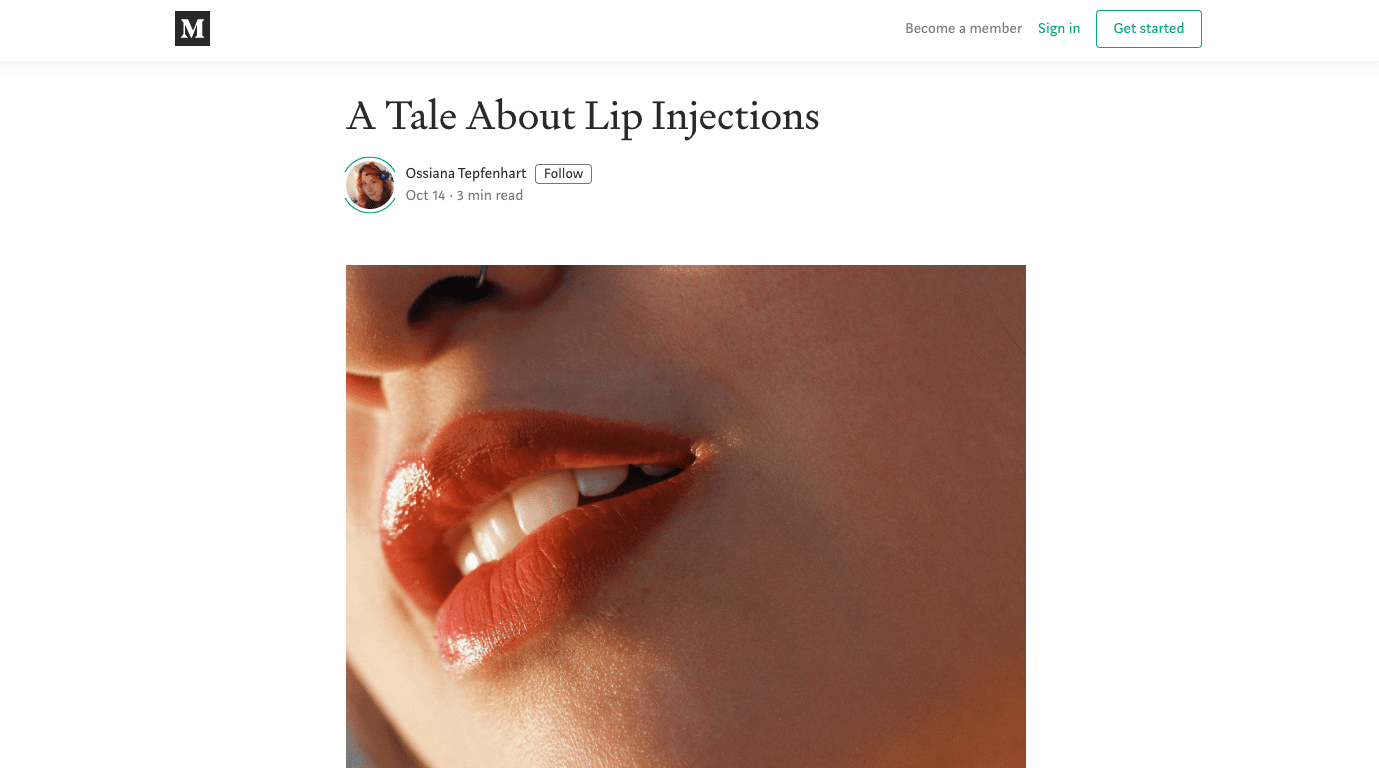 A Tale About Lip Injections