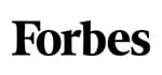 Image of Forbes magazine logo, a business magazine based in New Jersey.