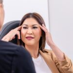 Dr. Philip Miller with a Female patient during facelift consultation